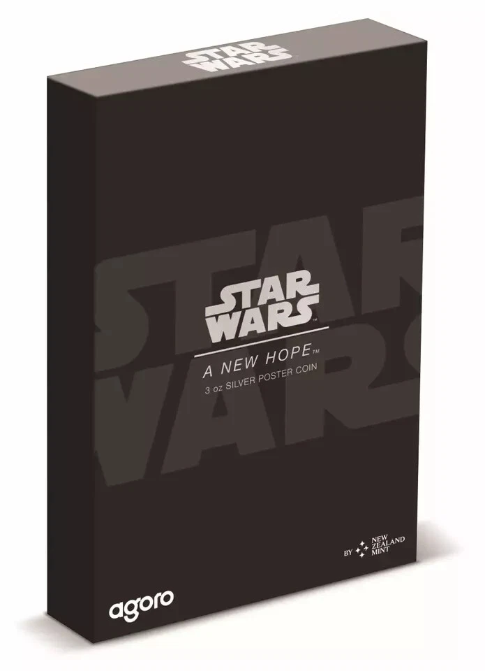 Picture of 2024 Agoro Star Wars A New Hope Movie Poster 3 oz Colorized Proof Silver Coin