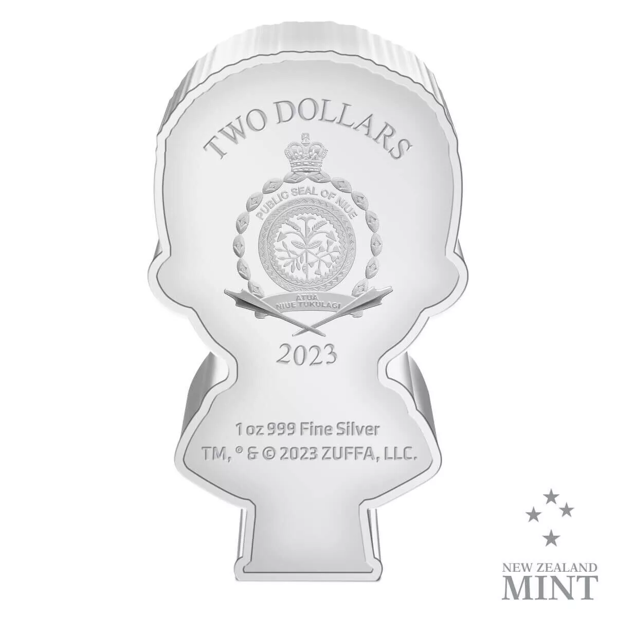Picture of 2023 New Zealand Mint UFC Israel Adesanya Shaped Chibi 1 oz Proof Silver Coin