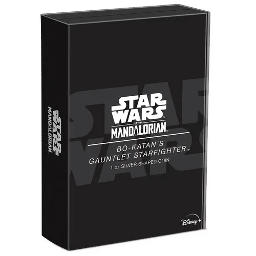Picture of 2023 Niue Star Wars Mandalorian Bo-Katan's Gauntlet Starfighter 1 oz Silver Coin