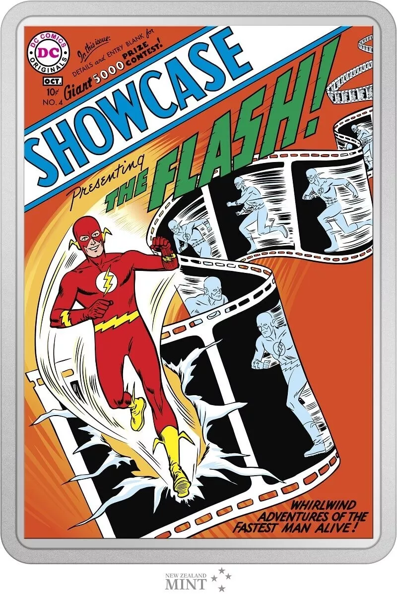 Picture of 2022 Niue DC Comics Showcase #4 (The Flash) COMIX 2 oz Colorized Silver Coin