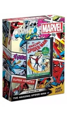 Picture of 2024 New Zealand Mint Marvel The Amazing Spider-Man #1 COMIX 1 oz Silver Coin
