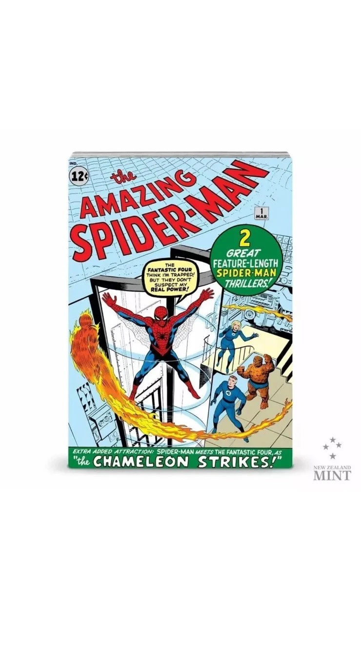 Picture of 2024 New Zealand Mint Marvel The Amazing Spider-Man #1 COMIX 1 oz Silver Coin