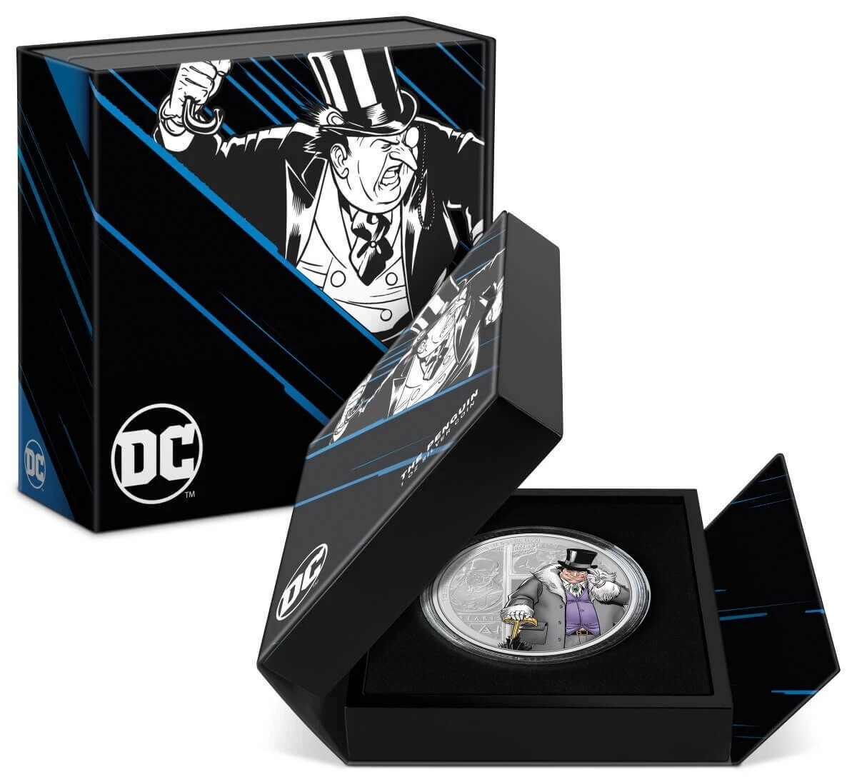 Picture of 2023 New Zealand Mint DC Batman - The Penguin 1 oz Colorized Proof Silver Coin
