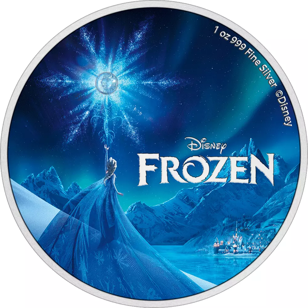 Picture of 2023 New Zealand Mint Disney Frozen 10th Anni. 1 oz Colorized Proof Silver Coin