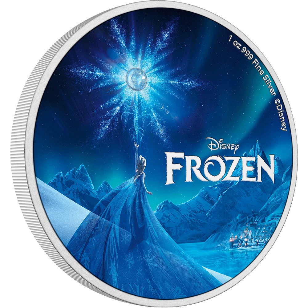 Picture of 2023 New Zealand Mint Disney Frozen 10th Anni. 1 oz Colorized Proof Silver Coin