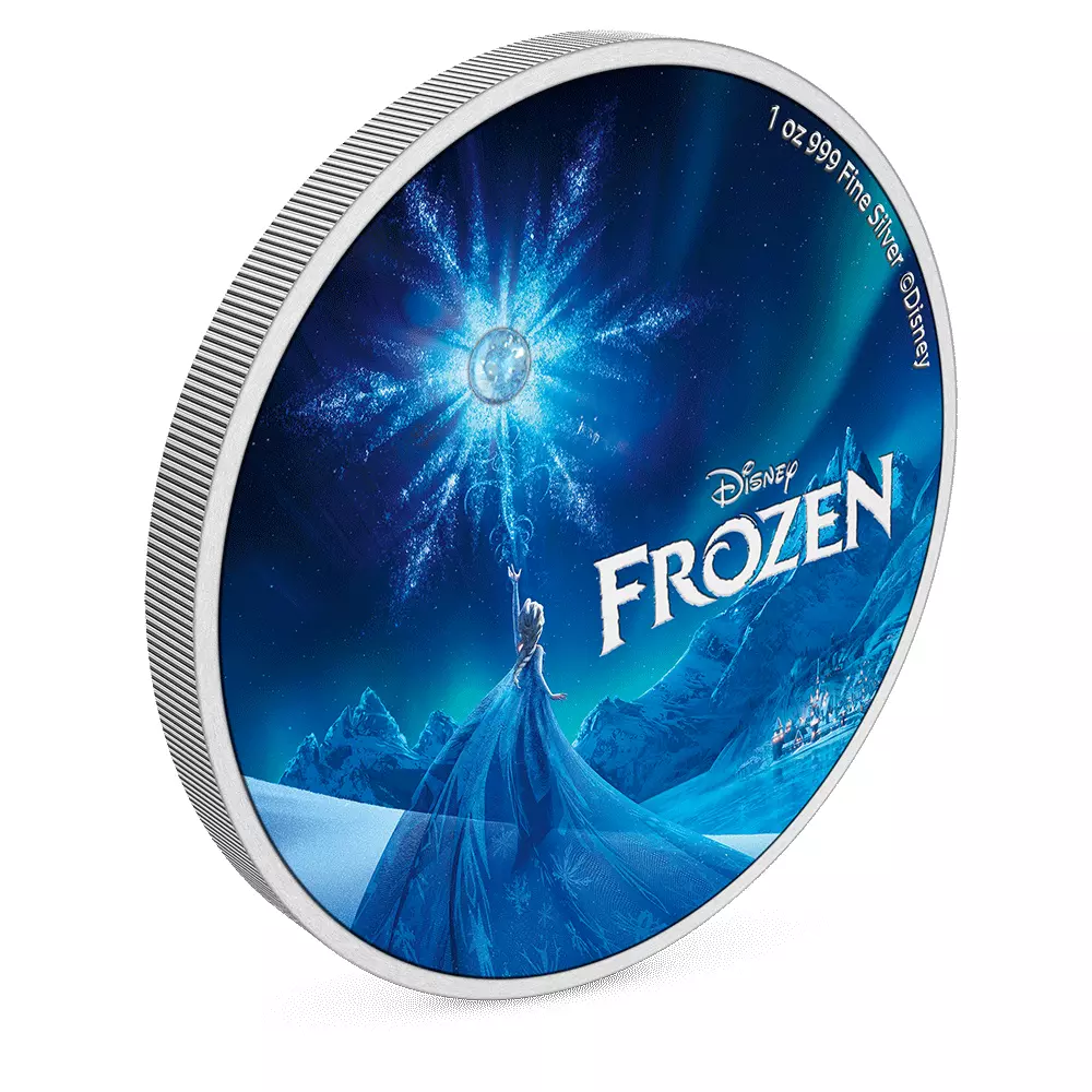 Picture of 2023 New Zealand Mint Disney Frozen 10th Anni. 1 oz Colorized Proof Silver Coin