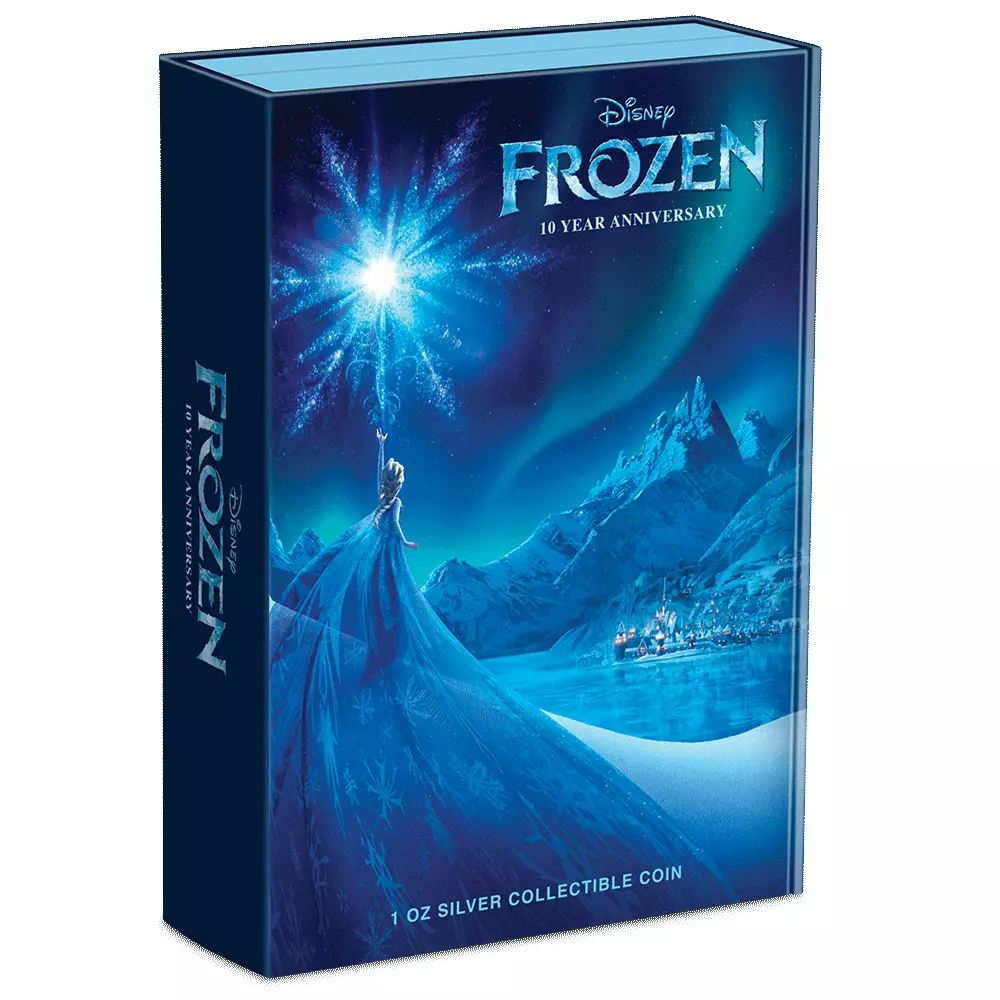Picture of 2023 New Zealand Mint Disney Frozen 10th Anni. 1 oz Colorized Proof Silver Coin