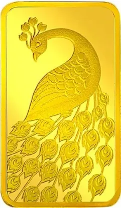 Picture of Pamp MMTC Peacock 5 Gram Gold Bar - In Assay
