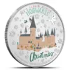 Picture of 2023 Niue Harry Potter Howarts Season's Greetings 1 oz Colorized Silver Coin