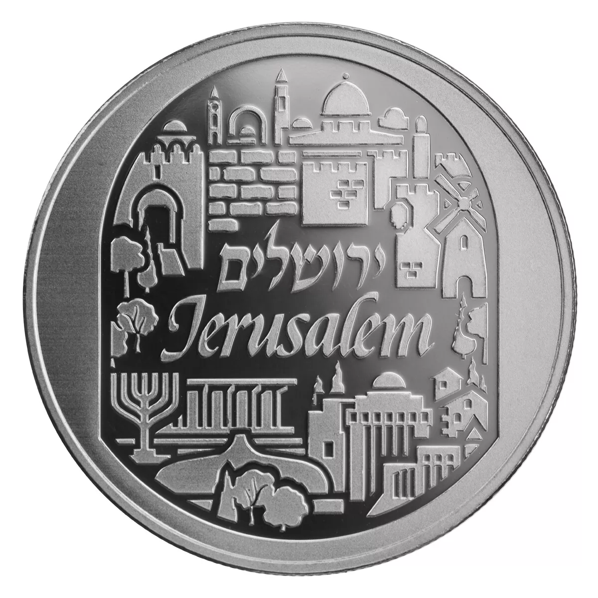 Picture of 2022 Holy Land Mint Jerusalem 1 oz Silver Round