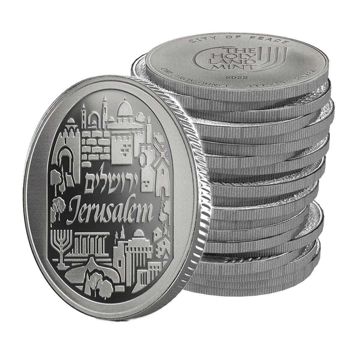 Picture of 2022 Holy Land Mint Jerusalem 1 oz Silver Round