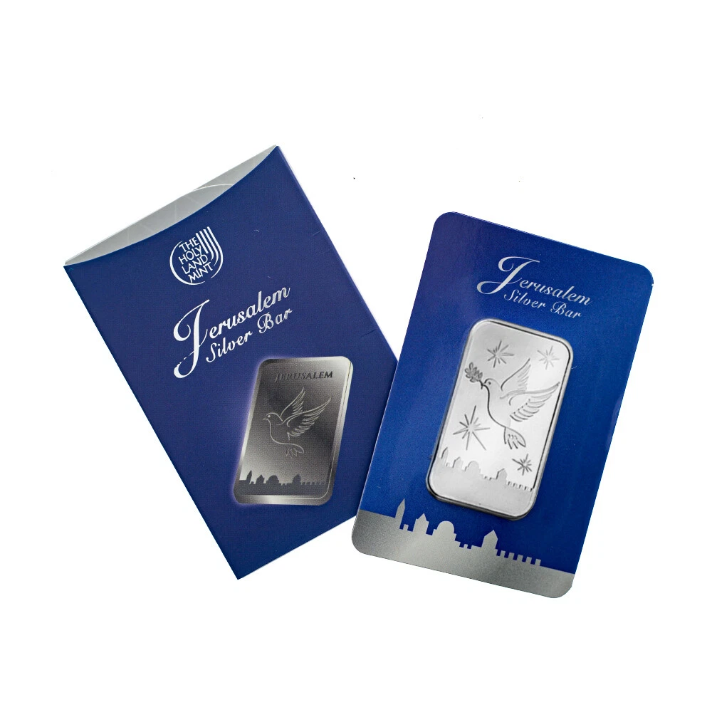 Picture of Holy Land Mint Dove of Peace 1 oz Silver Bar in Gift Box