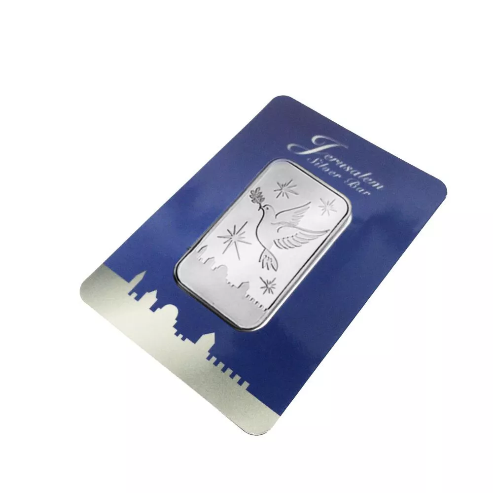 Picture of Holy Land Mint Dove of Peace 1 oz Silver Bar in Gift Box
