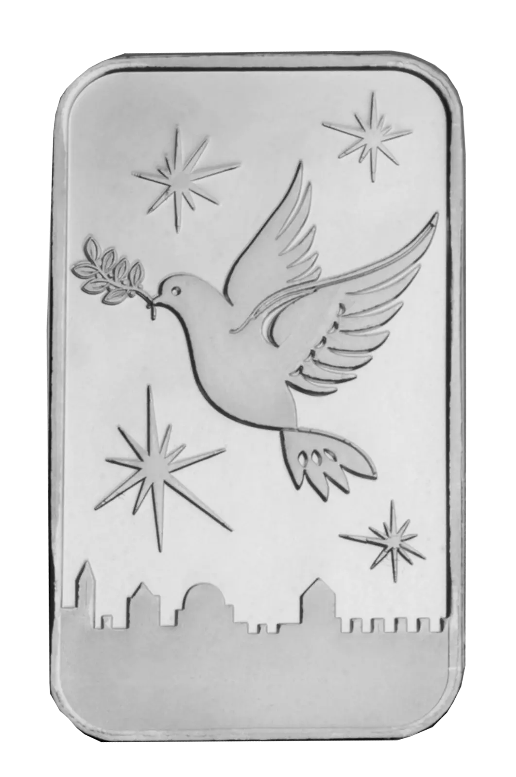 Picture of Holy Land Mint Dove of Peace 1 oz Silver Bar in Gift Box