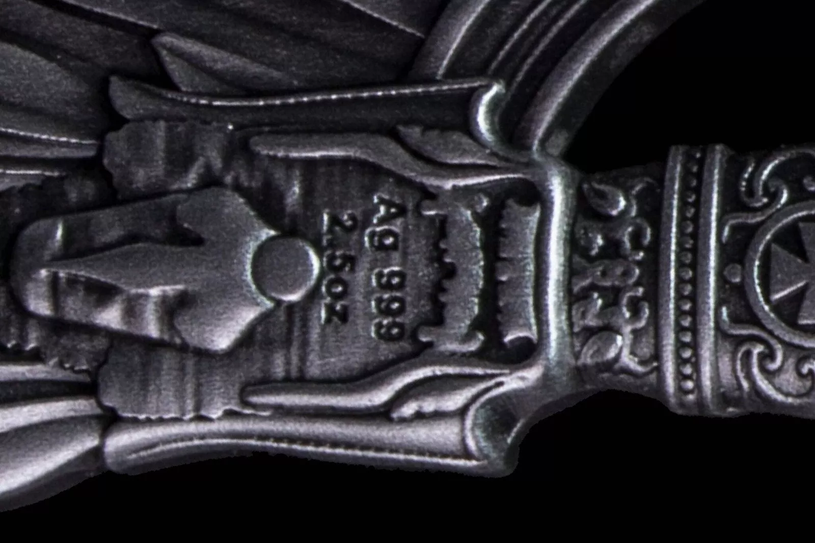 Picture of 2024 Komsco Sword of St. Gabriel 2.5 oz Antique Silver - In Mint Capsule