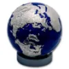 Picture of 2025 Barbados Blue Marble World Globe 1 Kilo Silver Colorized Spherical Coin