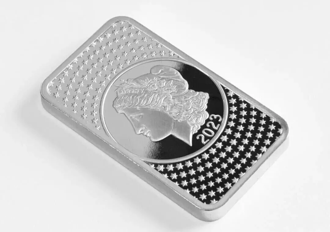 Picture of (Box of 25) 50 Gram Silver 2023 Pamp Suisse Morgan Tribute Bar - In Assay