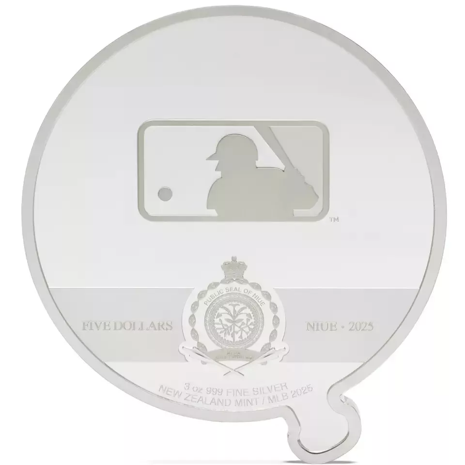 Picture of 2025 Agoro Major League Baseball MLB New York Yankees 3 oz Colorized Silver Coin