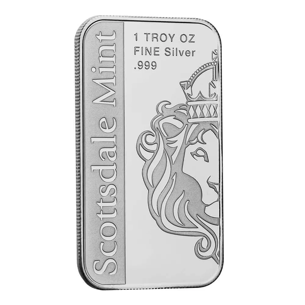 Picture of Scottsdale Mint Archangel Michael 1 oz Silver Bar - In Mint Capsule