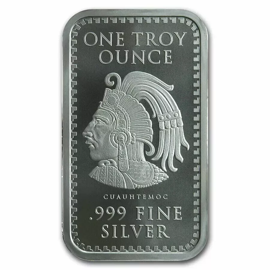 Picture of Golden State Mint (GSM) Aztec Mayan Calendar 1 oz Silver Bar
