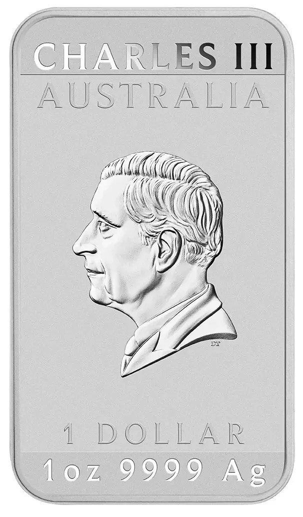 Picture of 2024 Perth Mint Australian Lunar Dragon 1 oz Silver Bar