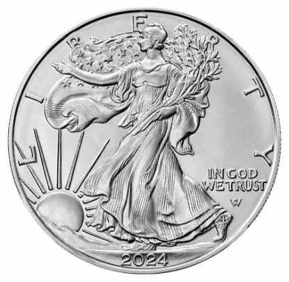 Picture of 2024 American Silver Eagle (ASE) 1 oz Silver Coin