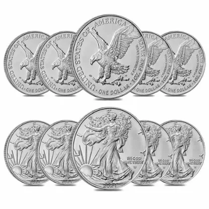 Picture of (Lot of 10) 2024 American Silver Eagle (ASE) 1 oz Silver Coin