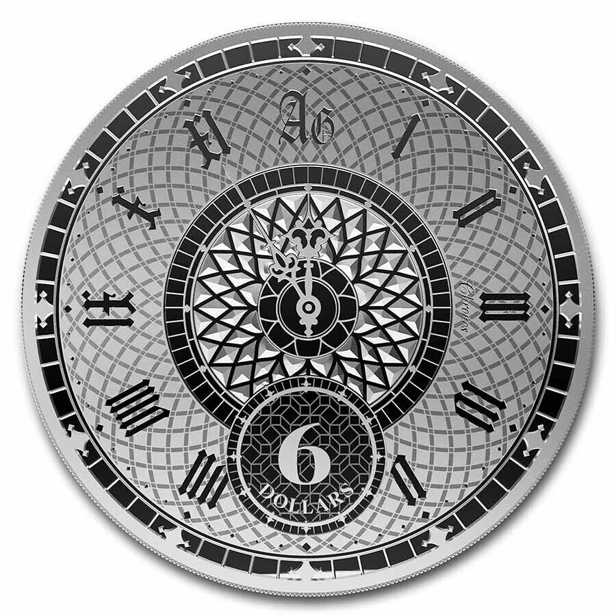 Picture of 2022 Pressburg Mint Tokelau Chronos 1 oz Silver Coin - In Mint Capsule