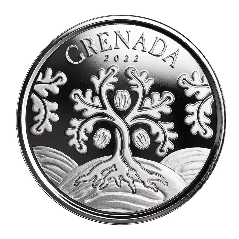 Picture of 2022 Scottsdale Mint Grenada Nutmeg Tree 1 oz Silver - In Mint Capsule