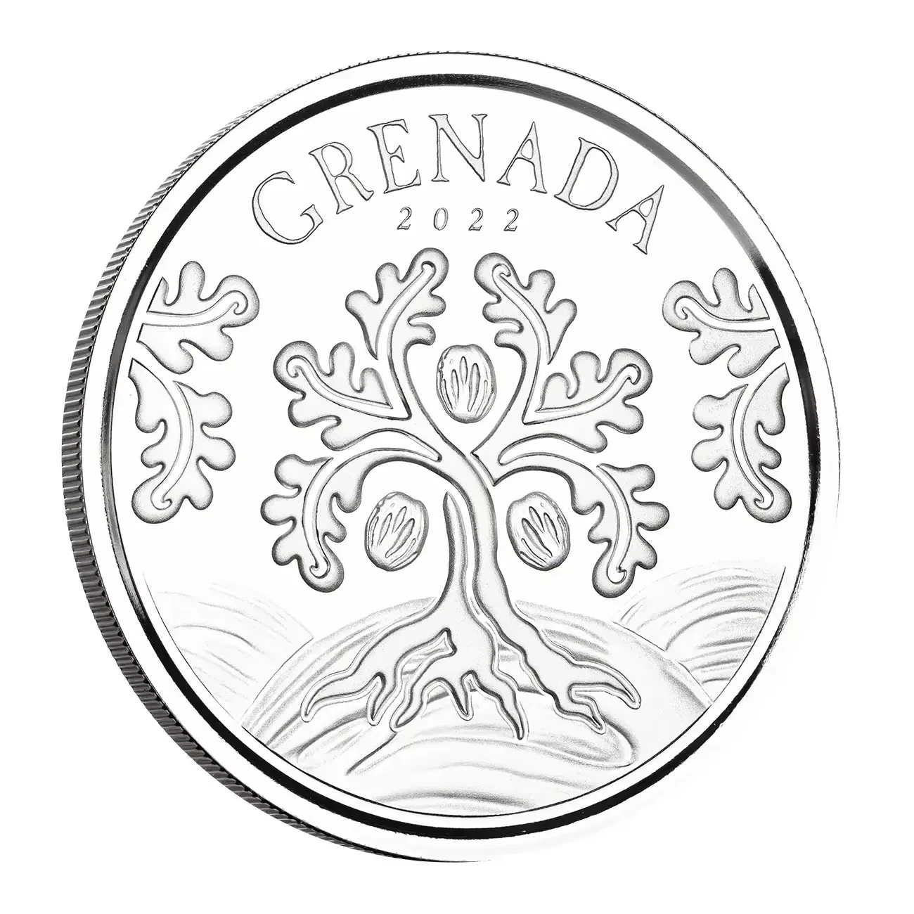 Picture of 2022 Scottsdale Mint Grenada Nutmeg Tree 1 oz Silver - In Mint Capsule