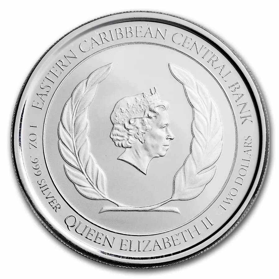 Picture of 2022 Scottsdale Mint St. Lucia Loving Couple 1 oz Silver Coin