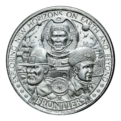 Picture of 2020 Mason Mint Frontiers Westward Ho! 1 oz Antique Silver Round