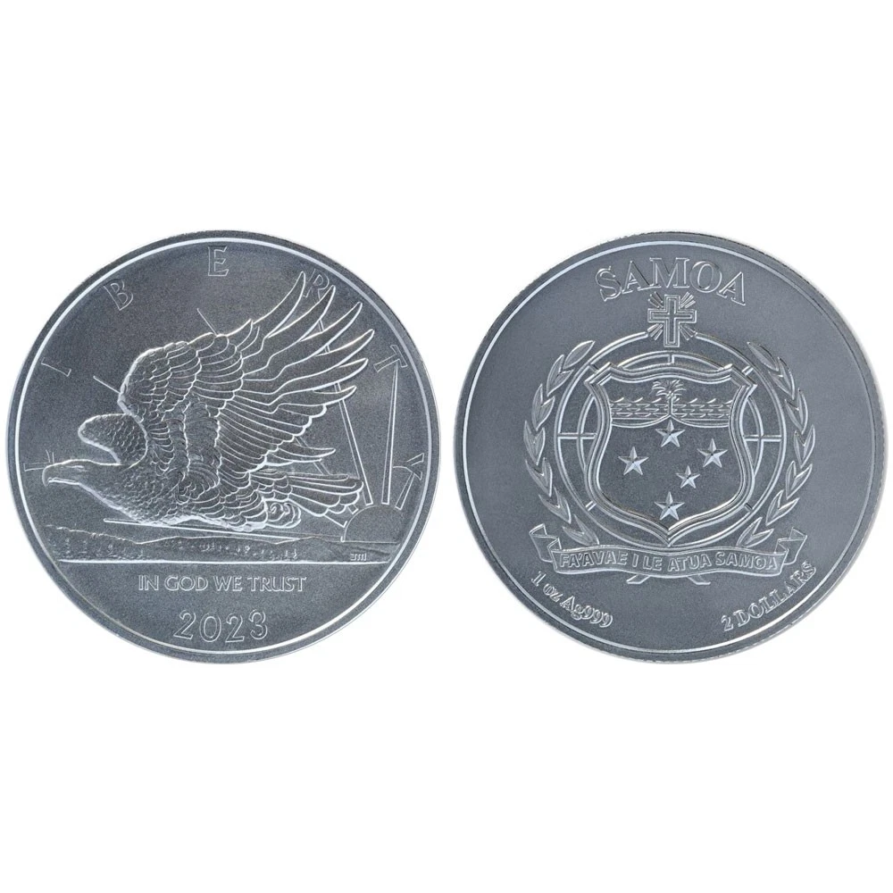 Picture of 2023 Samoa John Mercanti Eagle 1 oz Silver Coin