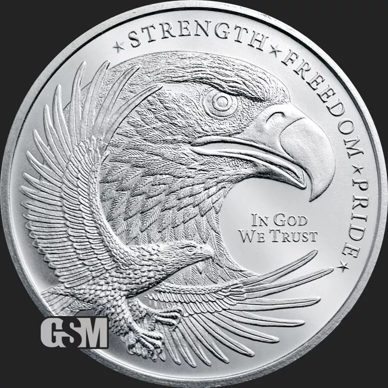 Picture of Golden State Mint (GSM) Double Eagle 1 oz Silver Round