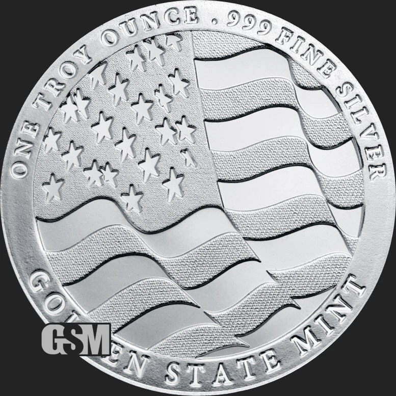 Picture of Golden State Mint (GSM) Double Eagle 1 oz Silver Round