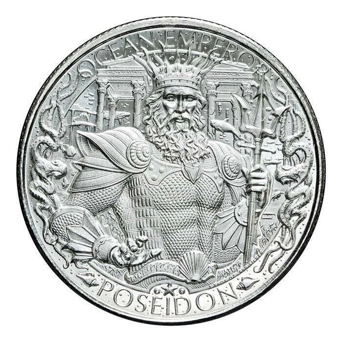 Picture of Mason Mint The Lost City of Atlantis & Poseidon Ocean Emperor 1 oz Silver Round