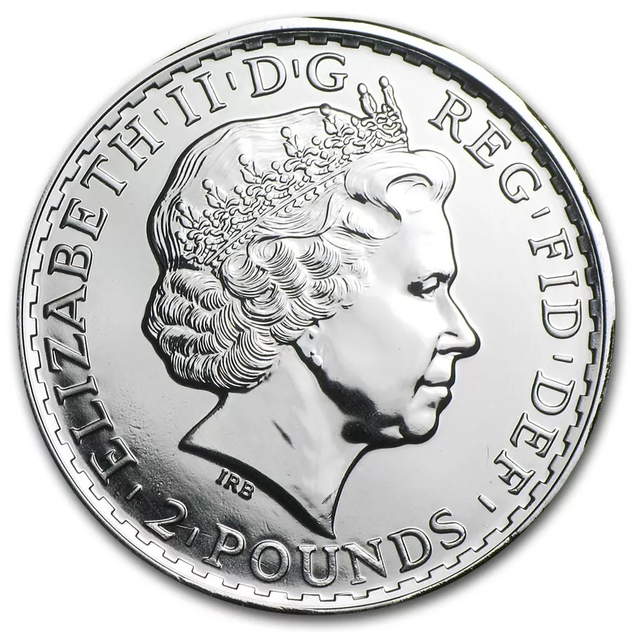 Picture of 2014 Royal Mint Britannia 1 oz Silver Coin with Year of the Horse Privy Mark