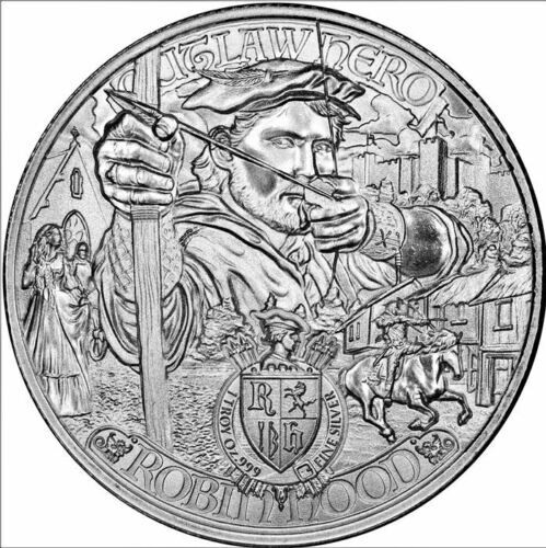 Picture of 2021 Mason Mint Outlaw Hero Robin Hood 1 oz Silver Round