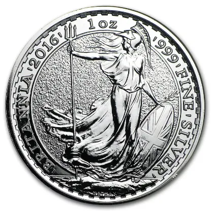Picture of 2016 Royal Mint Britannia 1 oz Silver Coin with Year of the Monkey Privy Mark