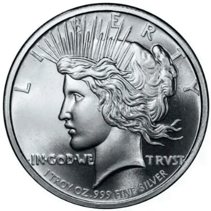 Picture of Mason Mint Peace Dollar Tribute 1 oz Silver Round