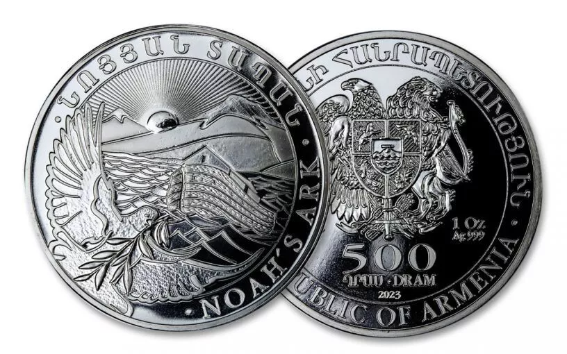 Picture of 2022 Armenia Noah's Ark by Geiger Edelmetalle 1 oz Silver Coin