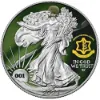 Picture of Israel Defense Colorized American Eagle (ASE) 1 oz Silver Coin