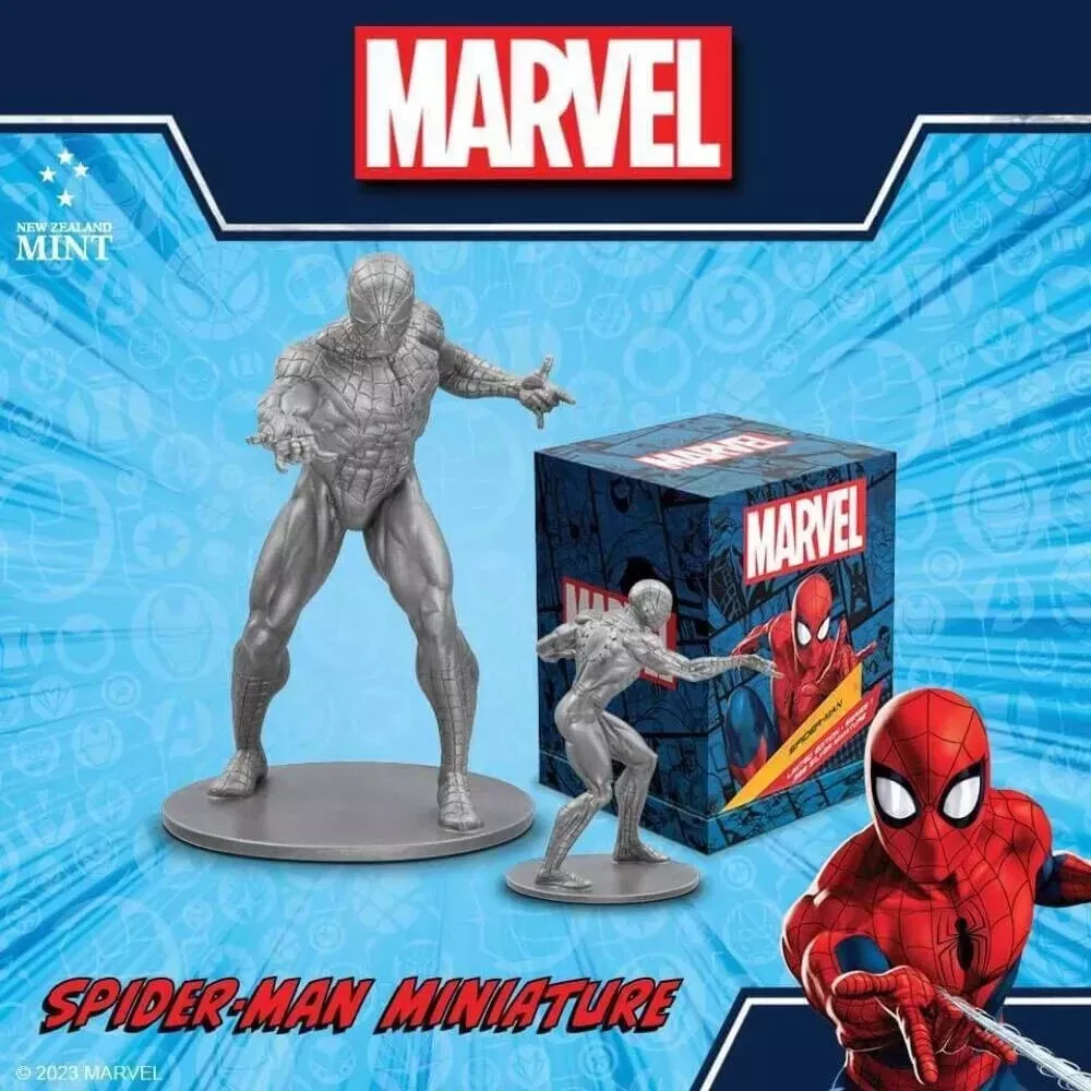 Picture of 2023 New Zealand Mint Marvel The Amazing Spider-Man 3D Miniature 150 Gram Silver