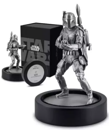Picture of 2021 New Zealand Mint Series 1 Star Wars Boba Fett 3D Miniature 150 Gram Silver