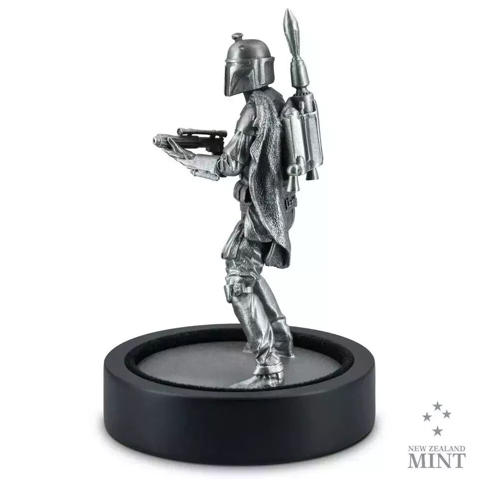 Picture of 2021 New Zealand Mint Series 1 Star Wars Boba Fett 3D Miniature 150 Gram Silver