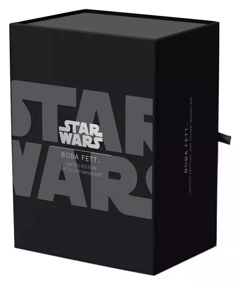 Picture of 2021 New Zealand Mint Series 1 Star Wars Boba Fett 3D Miniature 150 Gram Silver