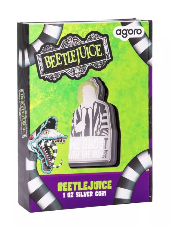Picture of 2024 Agoro Beetlejuice - The Ghost with the Most 1 oz Colorized Silver Coin