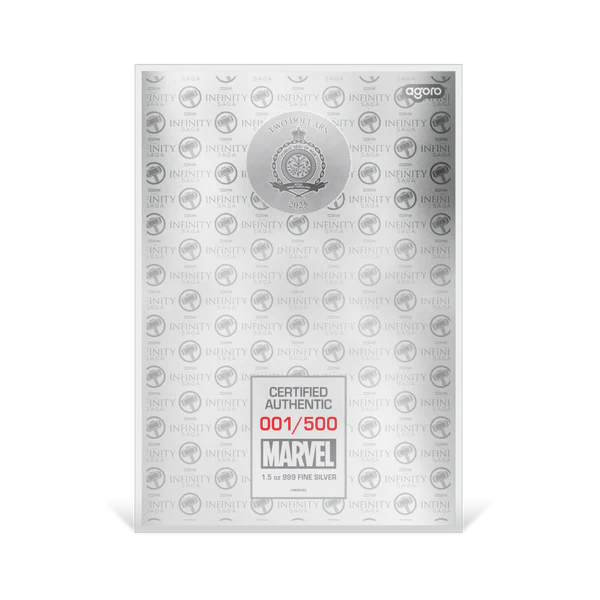 Picture of 2025 Agoro Marvel Infinity Saga - Thor: The Dark World 1.5 oz Silver Foil