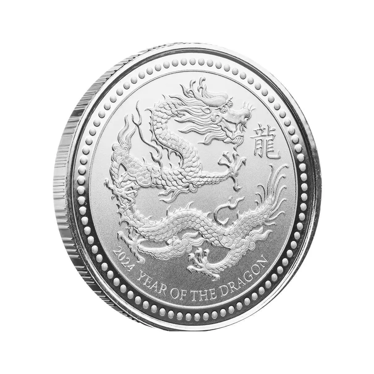 Picture of 2024 Scottsdale Mint Lunar Year of the Dragon 1/2 oz Silver Coin - Mint Capsule