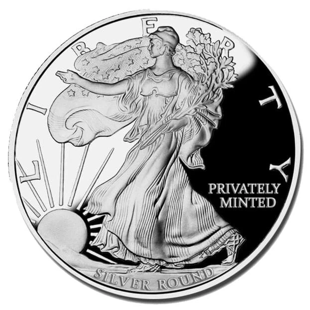 Picture of Money Metals Exchange Walking Liberty 1/2 oz Silver Round (Secondary Market)